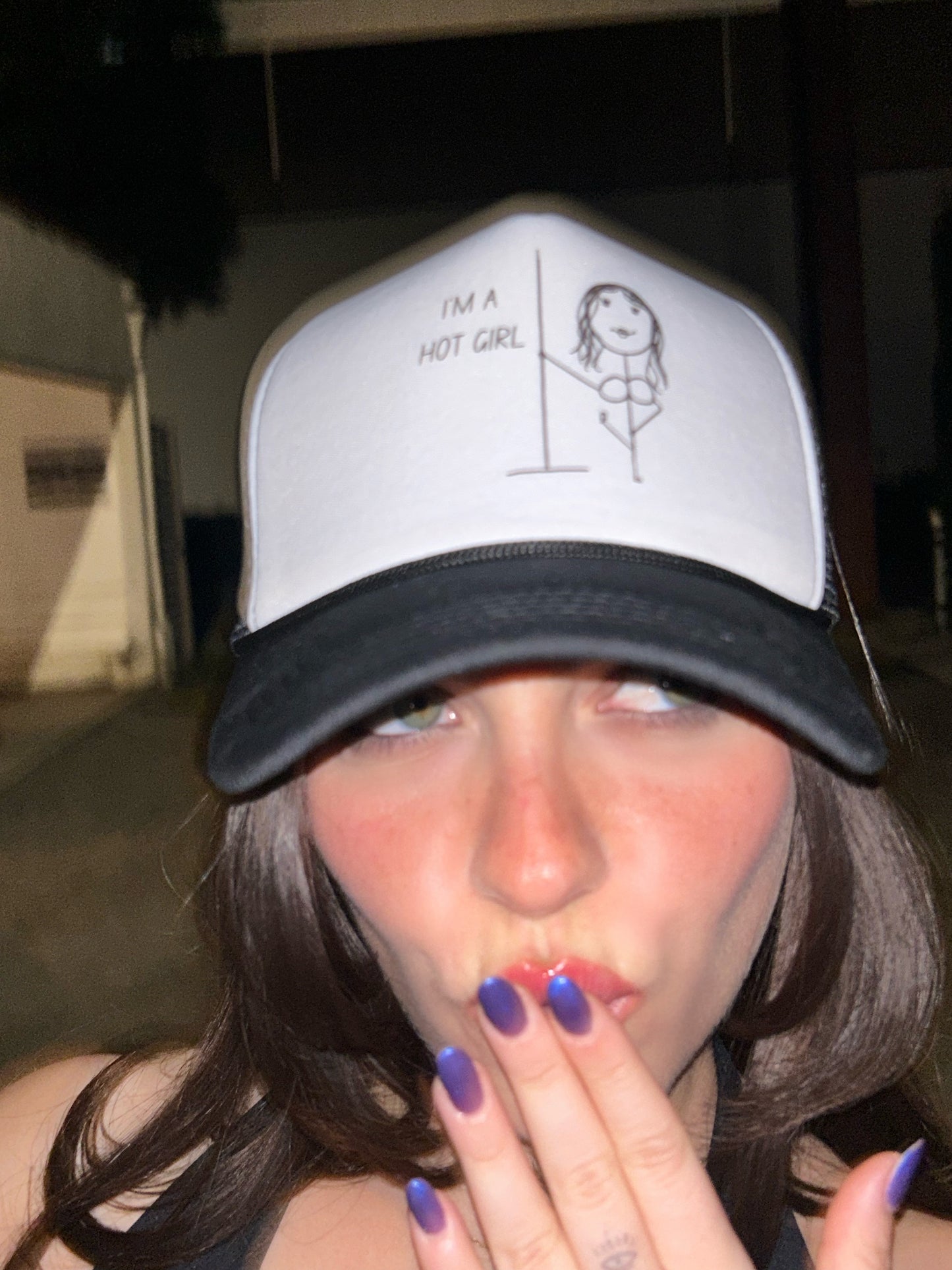 I'M A HOT GIRL TRUCKER HAT