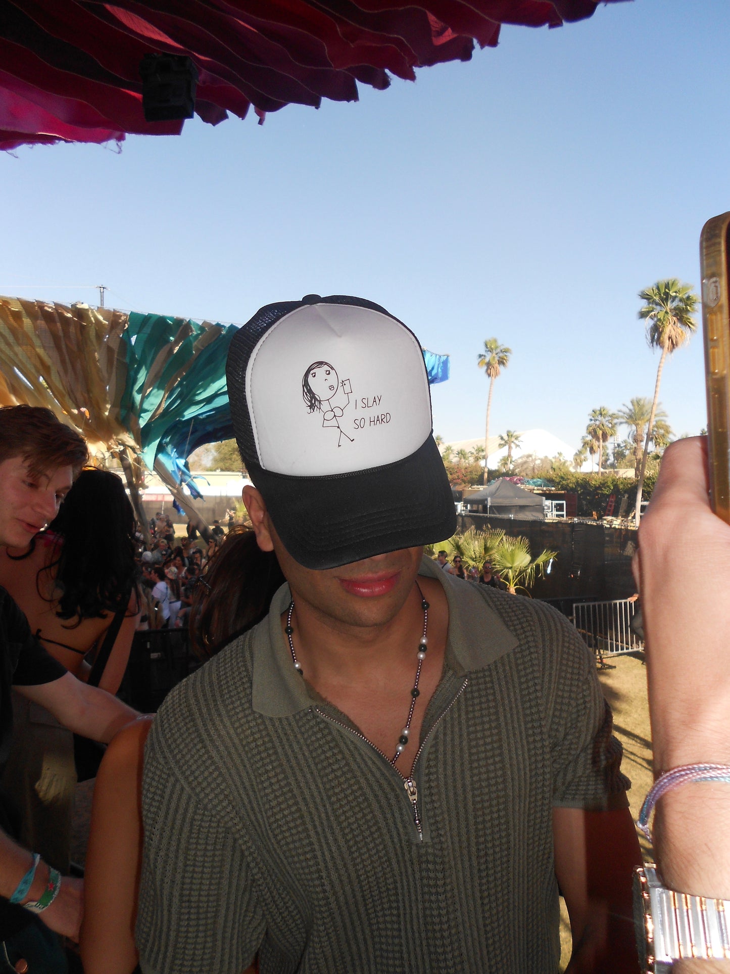 I SLAY SO HARD TRUCKER HAT