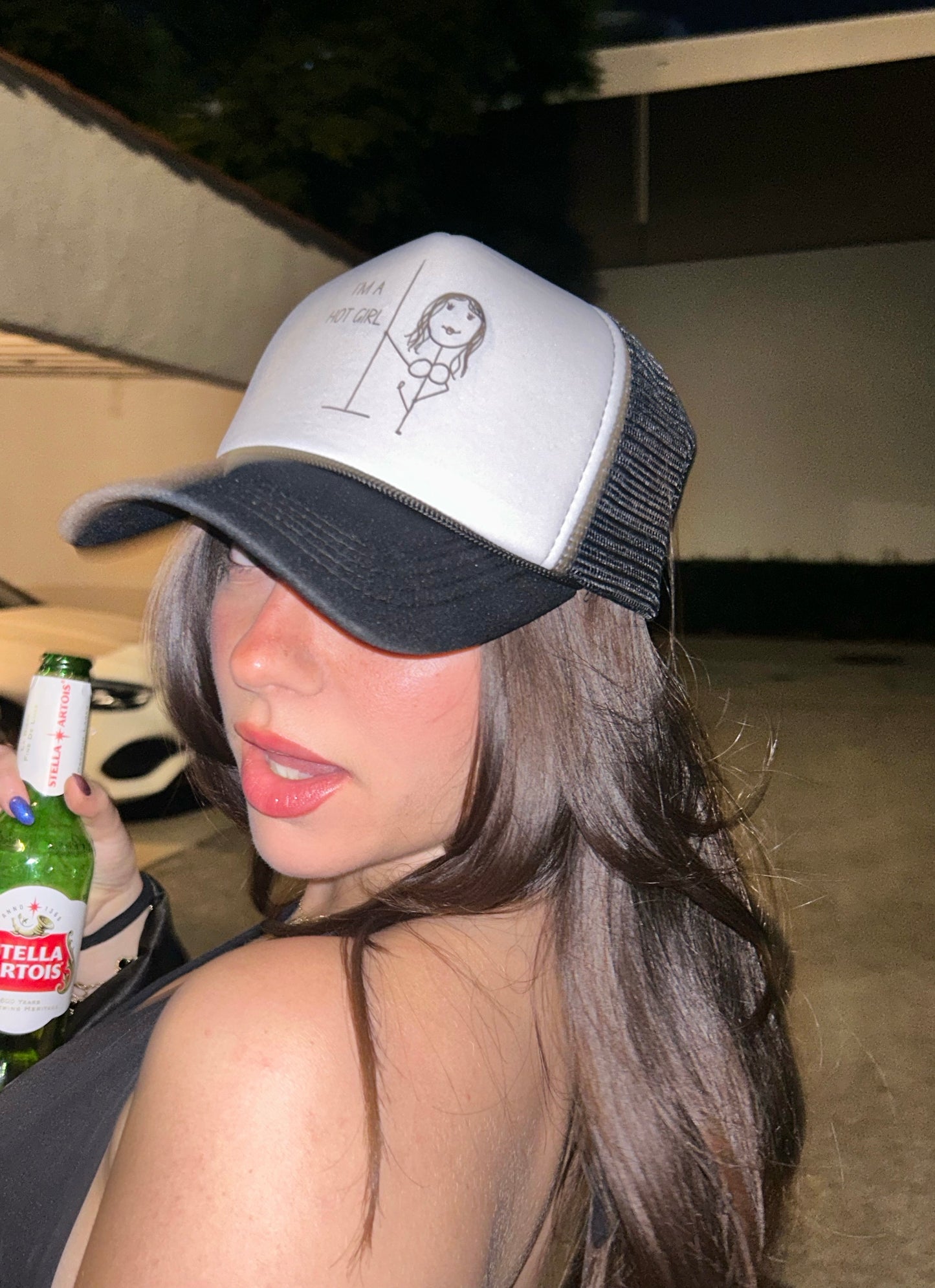 I'M A HOT GIRL TRUCKER HAT