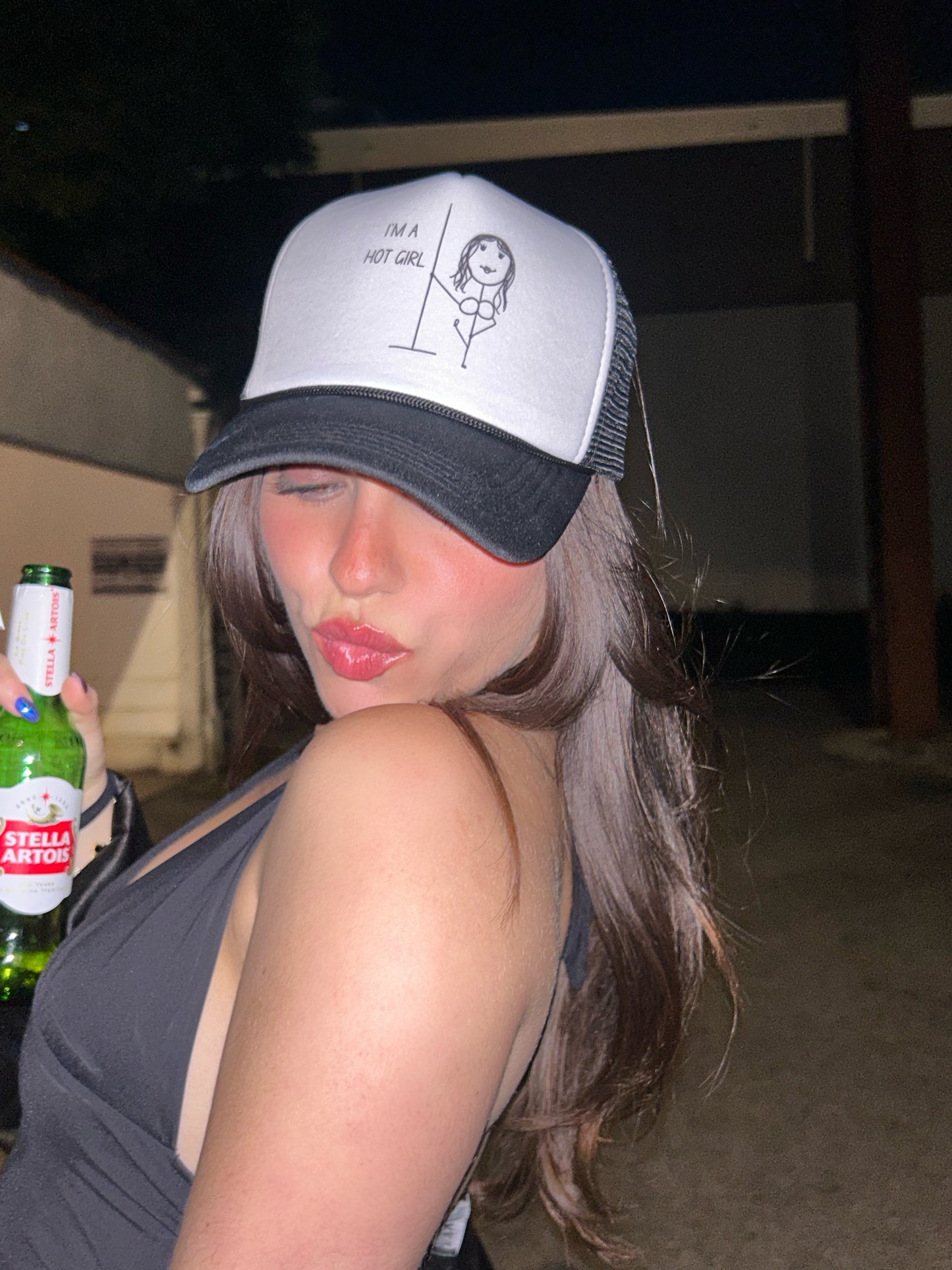 I'M A HOT GIRL TRUCKER HAT